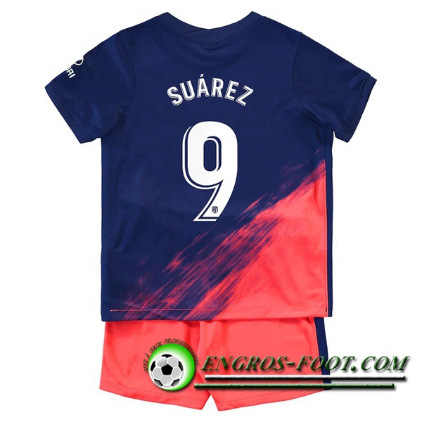 Maillot de Foot Atletico Madrid (Suarez 9) Enfant Exterieur 2021/2022