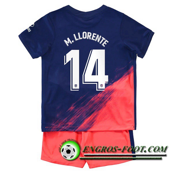 Maillot de Foot Atletico Madrid (M. Llorente 14) Enfant Exterieur 2021/2022