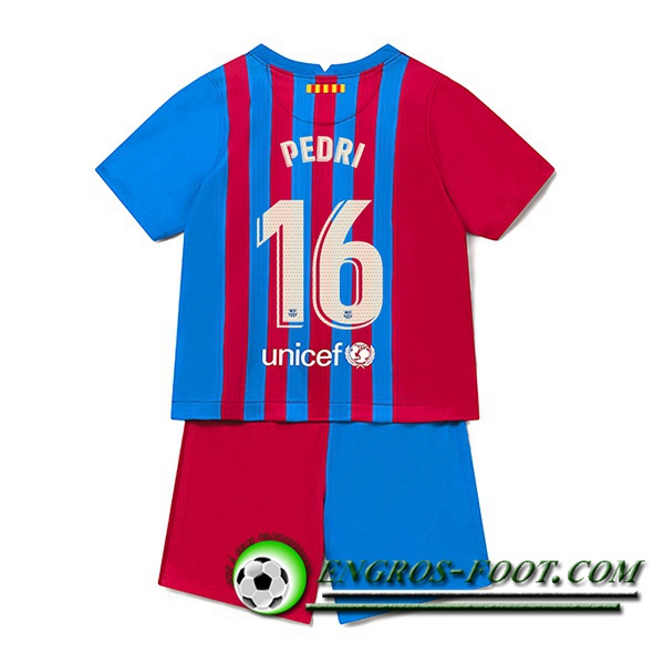 Maillot de Foot FC Barcelone (Pedri 16) Enfant Domicile 2021/2022