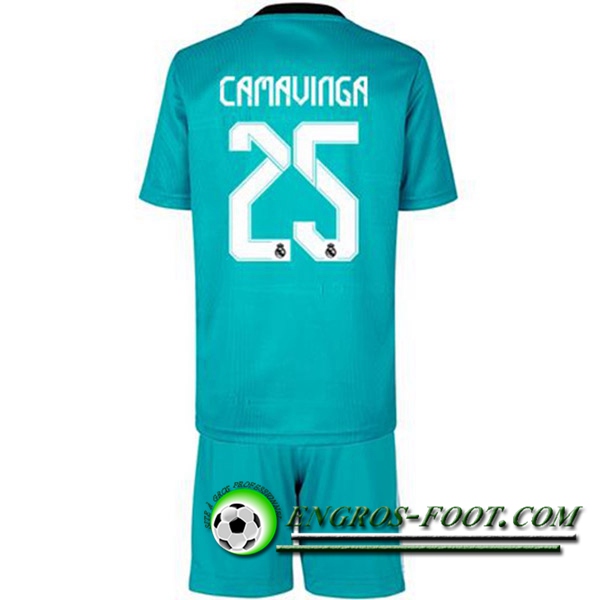 Maillot de Foot Real Madrid (Camavinga 25) Enfant Third 2021/2022