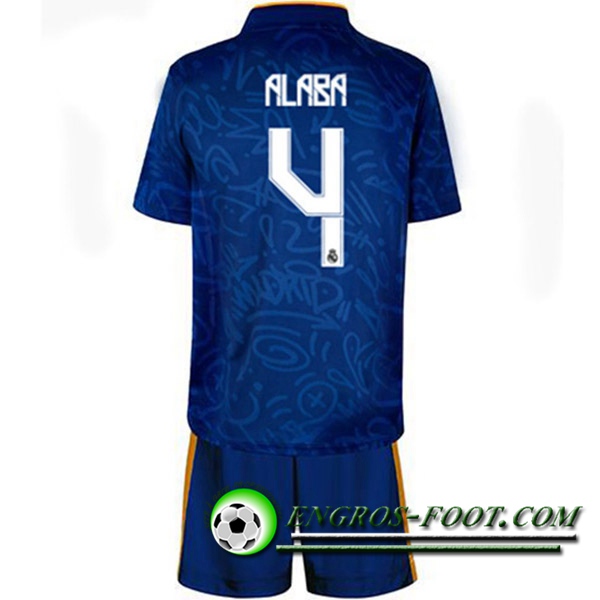 Maillot de Foot Real Madrid (Alaba 4) Enfant Exterieur 2021/2022