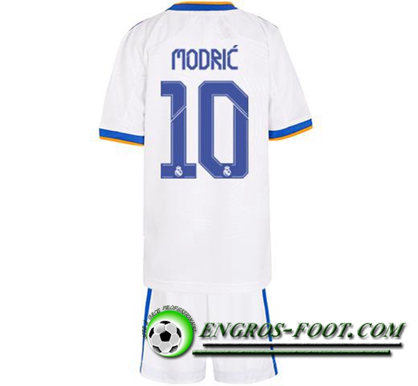 Maillot de Foot Real Madrid (Modric 10) Enfant Domicile 2021/2022