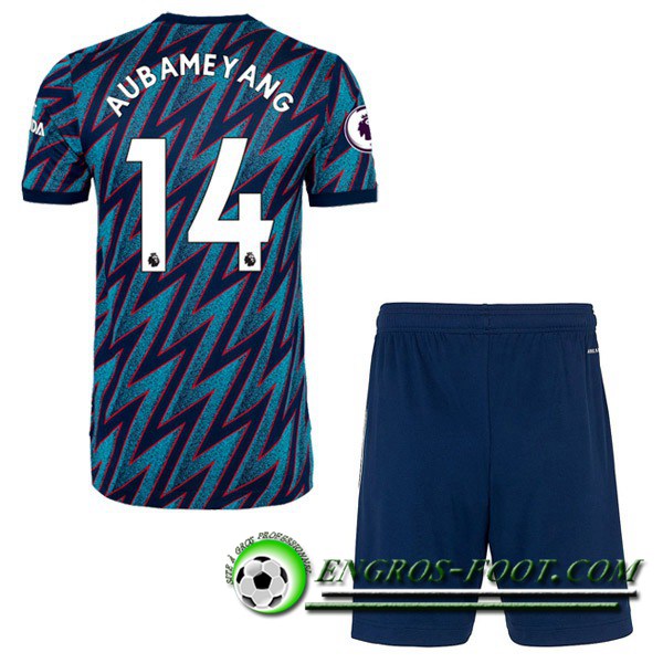 Maillot de Foot FC Arsenal (Pierre-Emerick Aubameyang 14) Enfant Third 2021/2022