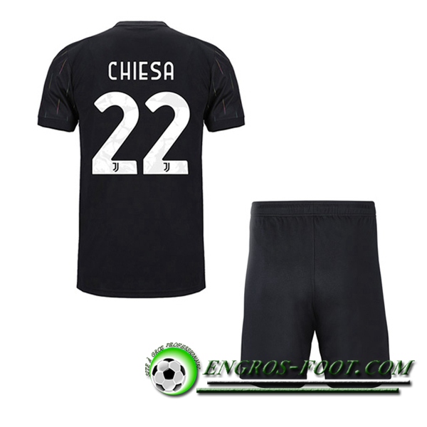 Maillot de Foot Juventus (CHIESA 22) Enfant Exterieur 2021/2022