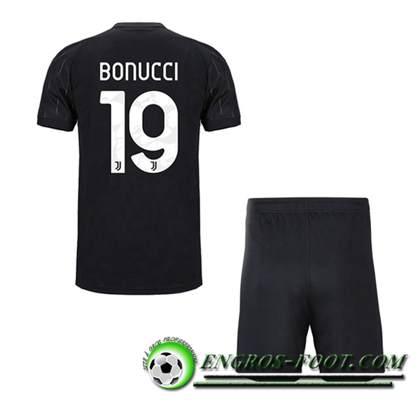 Maillot de Foot Juventus (BONUCCI 19) Enfant Exterieur 2021/2022