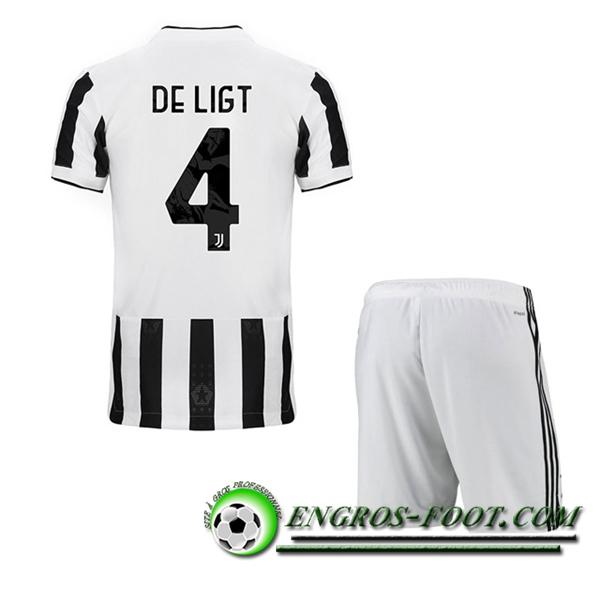 Maillot de Foot Juventus (DE LIGT 4) Enfant Domicile 2021/2022