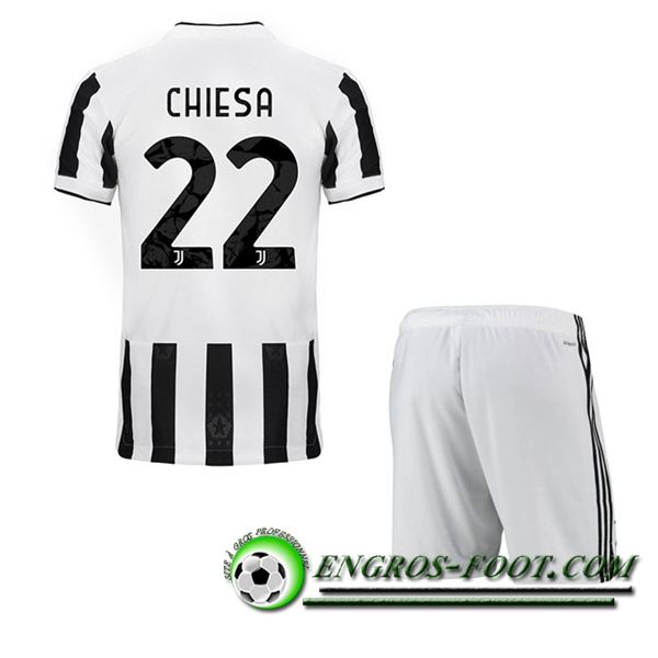 Maillot de Foot Juventus (CHIESA 22) Enfant Domicile 2021/2022