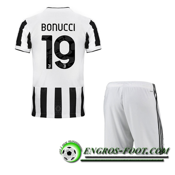 Maillot de Foot Juventus (BONUCCI 19) Enfant Domicile 2021/2022