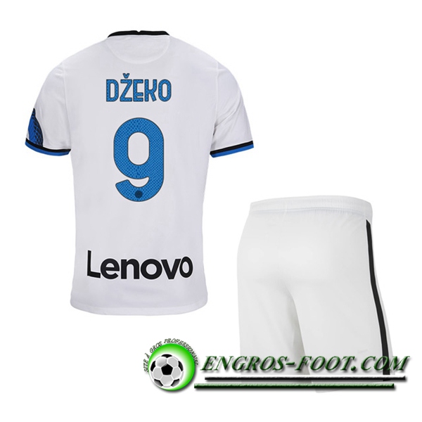 Maillot de Foot Inter Milan (DZEKO 9) Enfant Exterieur 2021/2022