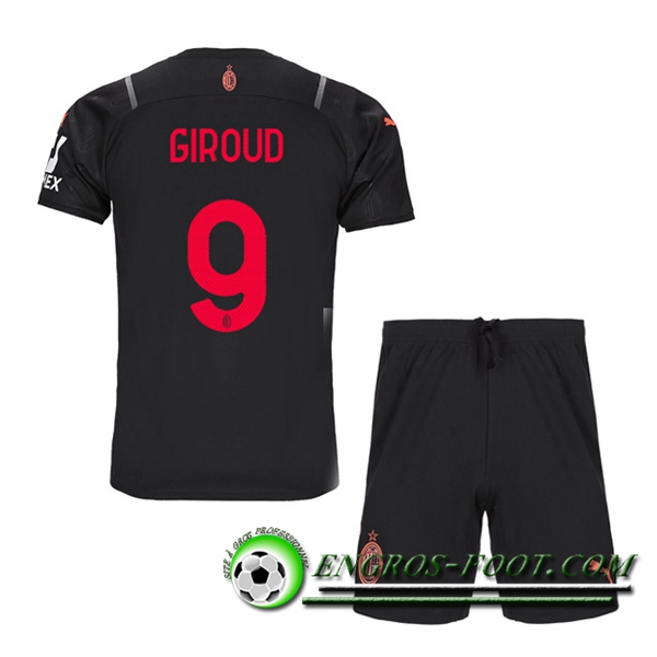 Maillot de Foot AC Milan (GIROUD 9) Enfant Third 2021/2022