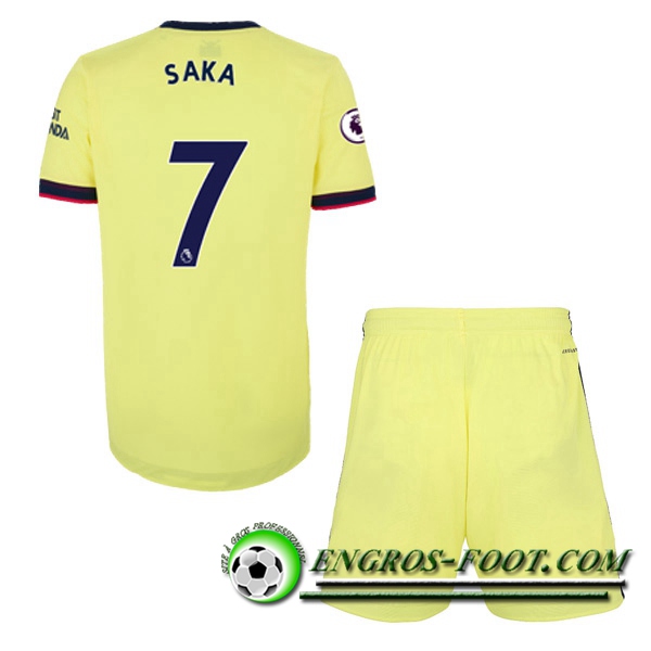 Maillot de Foot FC Arsenal (Bukayo Saka 7) Enfant Exterieur 2021/2022