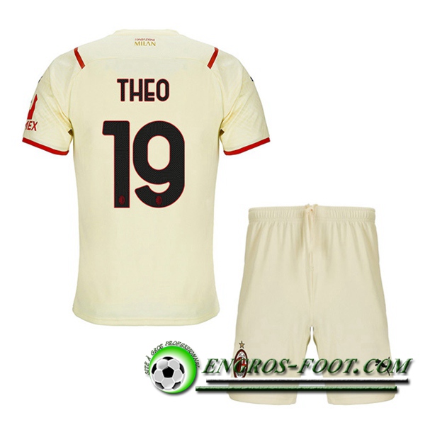 Maillot de Foot AC Milan (THEO 19) Enfant Exterieur 2021/2022