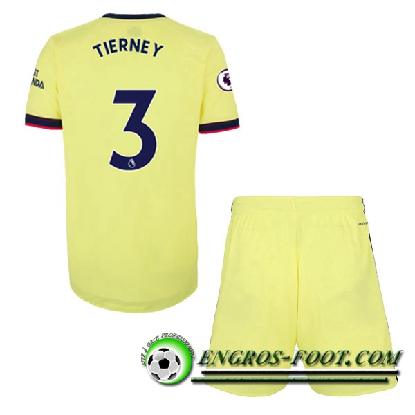 Maillot de Foot FC Arsenal (Kieran Tierney 3) Enfant Exterieur 2021/2022