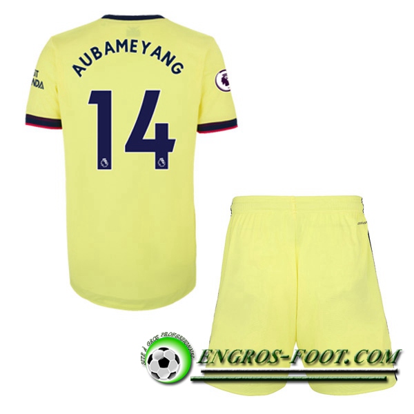 Maillot de Foot FC Arsenal (Pierre-Emerick Aubameyang 14) Enfant Exterieur 2021/2022