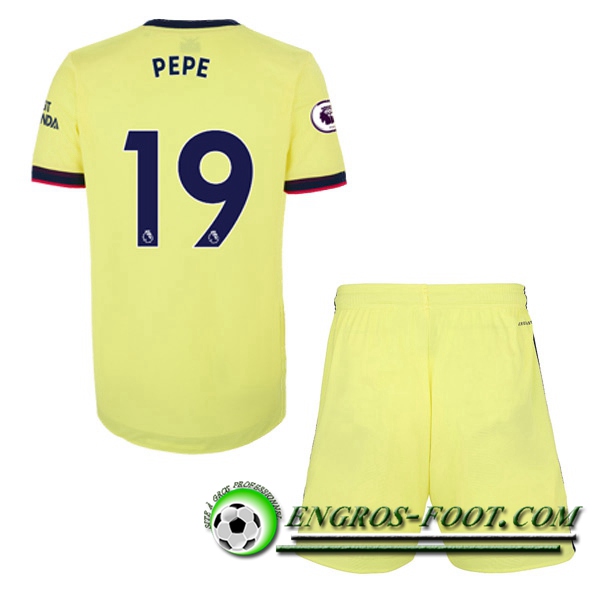 Maillot de Foot FC Arsenal (Nicolas Pepe 19) Enfant Exterieur 2021/2022