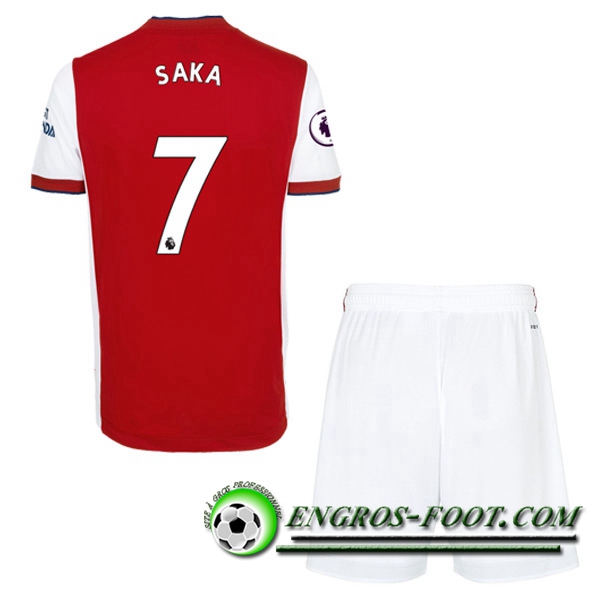 Maillot de Foot FC Arsenal (Bukayo Saka 7) Enfant Domicile 2021/2022