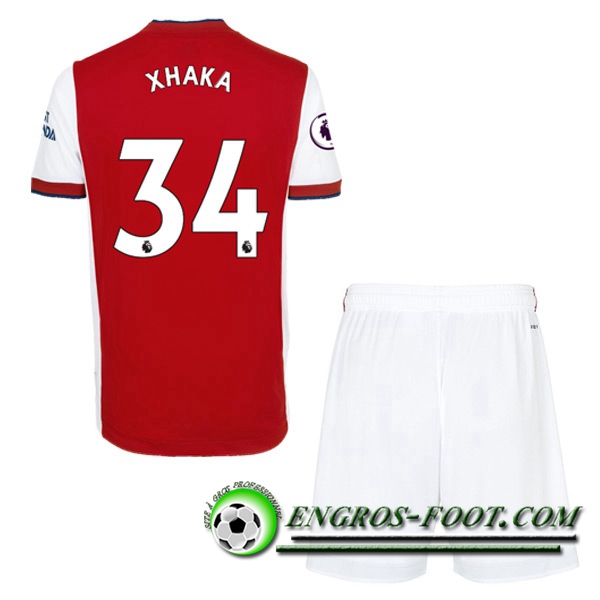 Maillot de Foot FC Arsenal (Granit Xhaka 34) Enfant Domicile 2021/2022