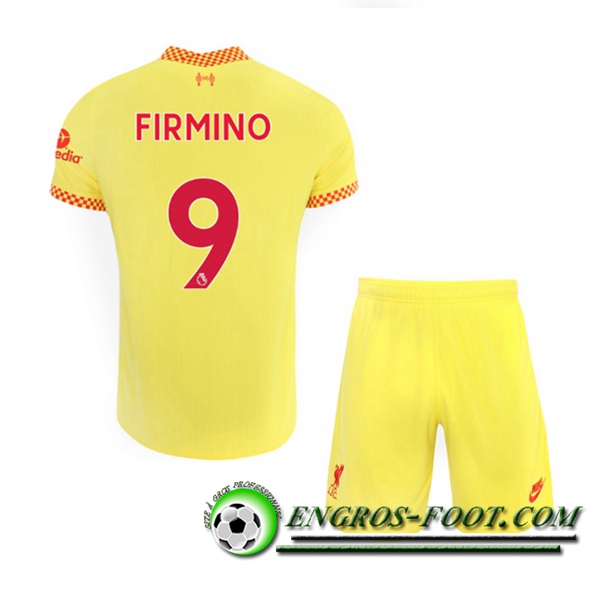 Maillot de Foot FC Liverpool (Roberto Firmino 9) Enfant Third 2021/2022