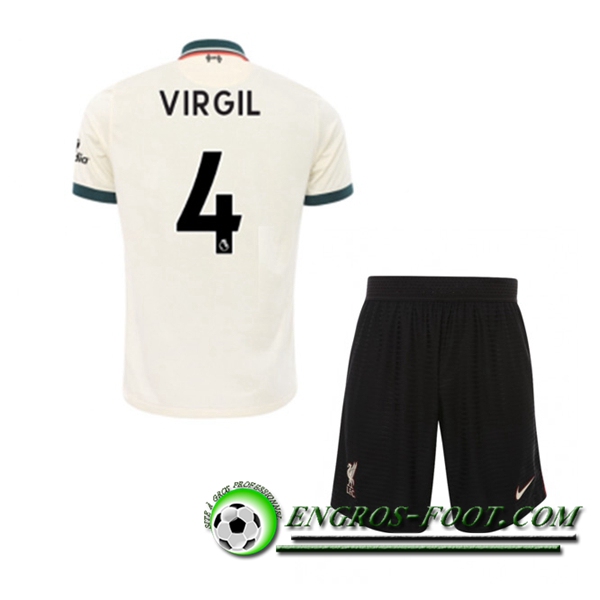 Maillot de Foot FC Liverpool (Virgil 4) Enfant Exterieur 2021/2022