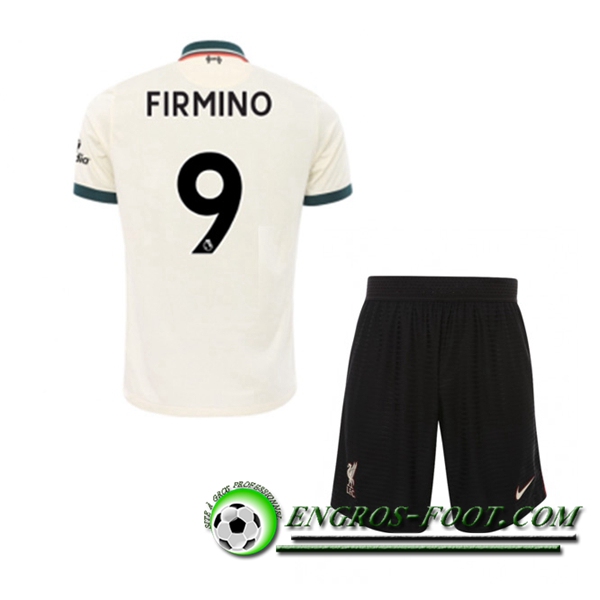 Maillot de Foot FC Liverpool (Roberto Firmino 9) Enfant Exterieur 2021/2022