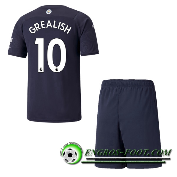 Maillot de Foot Manchester City (GREALISH 10) Enfant Third 2021/2022