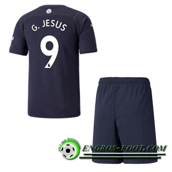 Maillot de Foot Manchester City (G.JESUS 9) Enfant Third 2021/2022