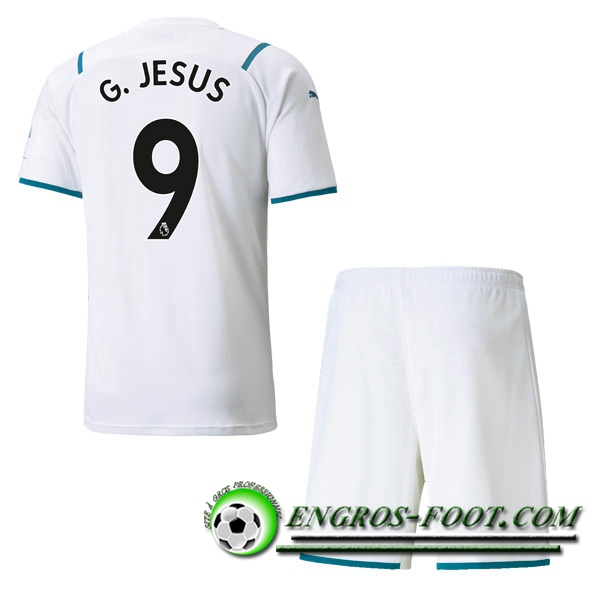 Maillot de Foot Manchester City (G.JESUS 9) Enfant Exterieur 2021/2022