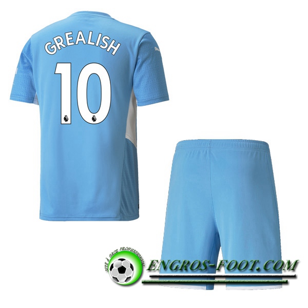 Maillot de Foot Manchester City (GREALISH 10) Enfant Domicile 2021/2022