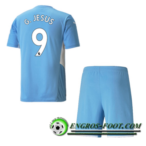 Maillot de Foot Manchester City (G.JESUS 9) Enfant Domicile 2021/2022