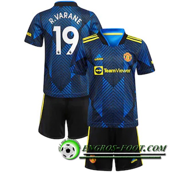 Maillot de Foot Manchester United (R.Varane 19) Enfant Third 2021/2022