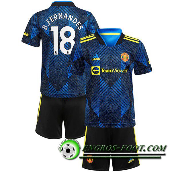 Maillot de Foot Manchester United (B.Fernandes 18) Enfant Third 2021/2022