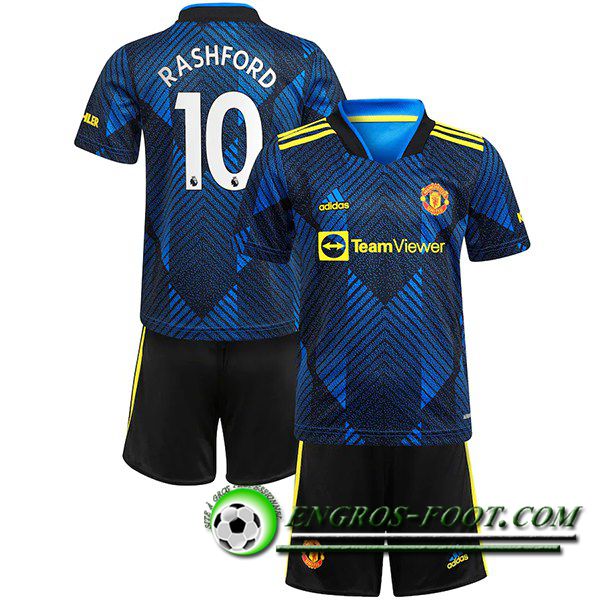 Maillot de Foot Manchester United (Rashford 10) Enfant Third 2021/2022