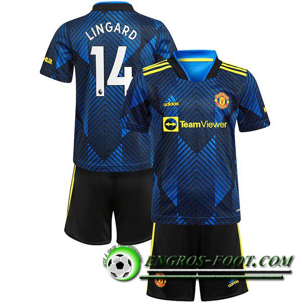 Maillot de Foot Manchester United (Lingard 14) Enfant Third 2021/2022