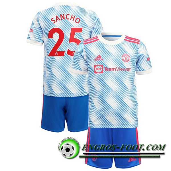 Maillot de Foot Manchester United (Sancho 25) Enfant Exterieur 2021/2022