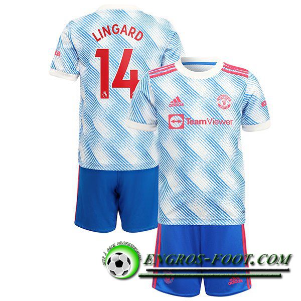 Maillot de Foot Manchester United (Lingard 14) Enfant Exterieur 2021/2022