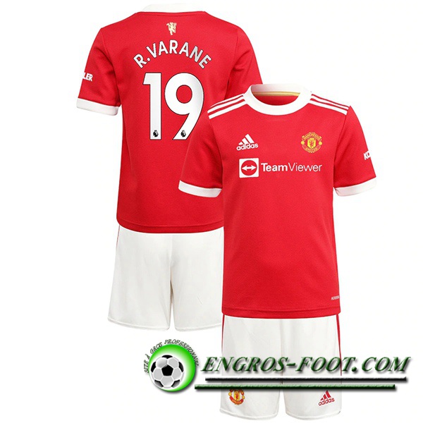 Maillot de Foot Manchester United (R.Varane 19) Enfant Domicile 2021/2022