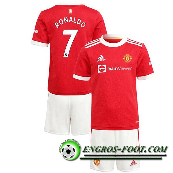 Maillot de Foot Manchester United (Ronaldo 7) Enfant Domicile 2021/2022