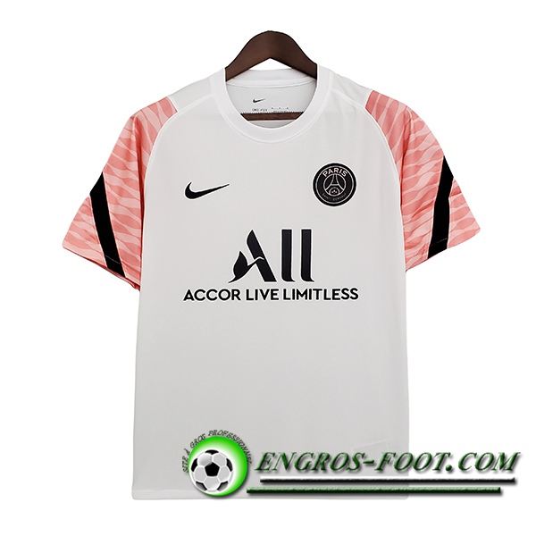 Training T-Shirts PSG Blanc/Rose 2021/2022