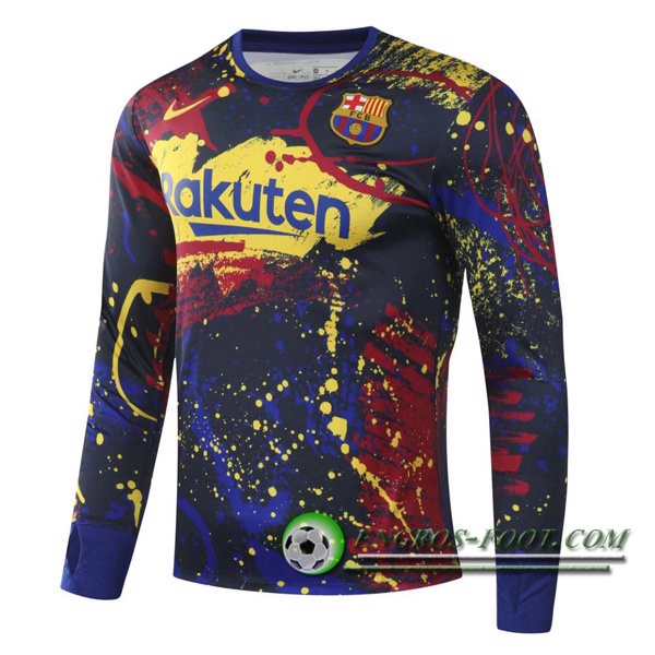 Engros-foot: Sweatshirt Training FC Barcelone Jaune 2020/2021 Thailande