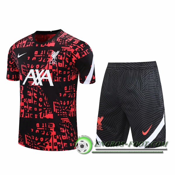 Ensemble Training T-Shirts FC Liverpool + Shorts Rouge 2020/2021