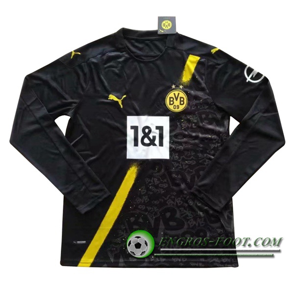 Engros-foot: Jeu Maillot de Foot Dortmund BVB Exterieur Manche longue 2020/2021 Thailande