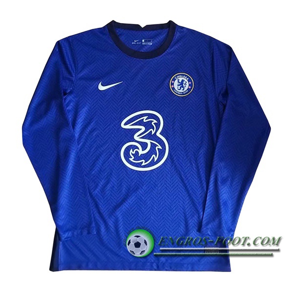 Engros-foot: Jeu Maillot de Foot FC Chelsea Domicile Manche longue 2020/2021 Thailande