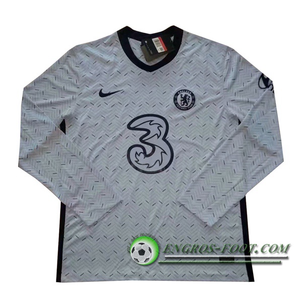 Engros-foot: Jeu Maillot de Foot FC Chelsea Exterieur Manche longue 2020/2021 Thailande