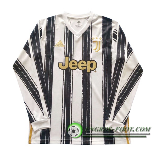 Engros-foot: Jeu Maillot de Foot Juventus Domicile Manche longue 2020/2021 Thailande