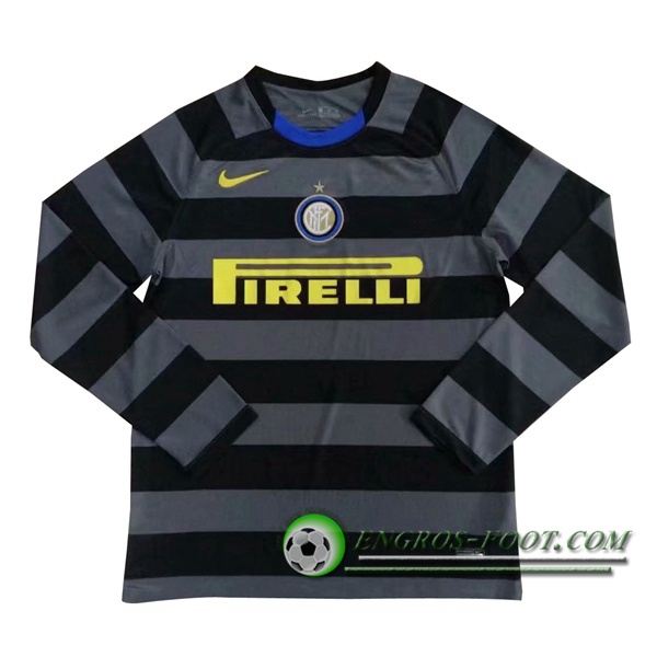 Engros-foot: Jeu Maillot de Foot Inter Milan Third Manche longue 2020/2021 Thailande