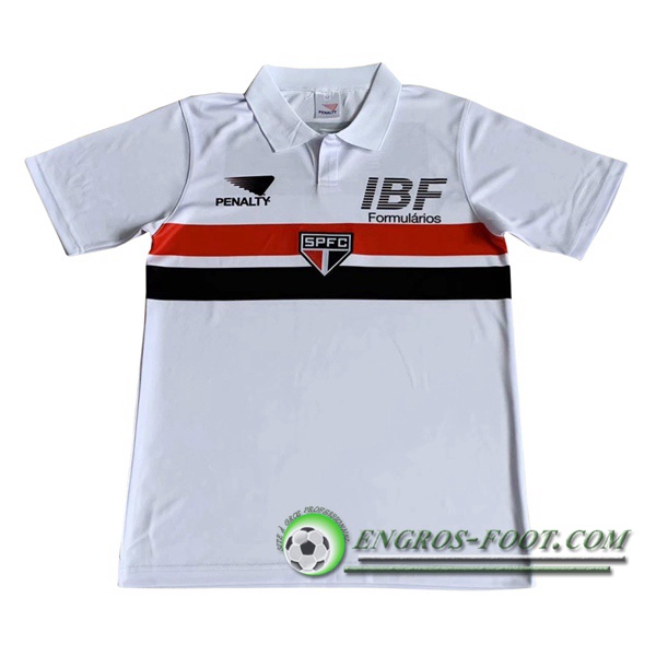 Engros-foot: Jeu Maillot de Foot Sao Paulo FC Retro Domicile 1991