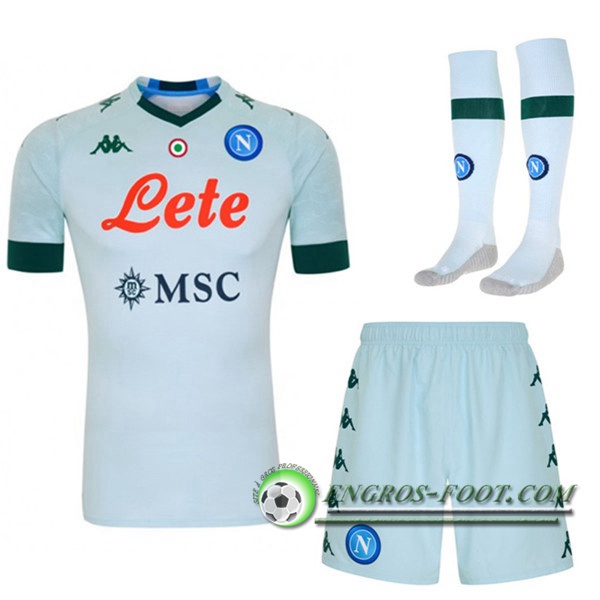 Engros-foot: Jeu Ensemble Maillot SSC Naples Exterieur (Short+Chaussettes) 2020/2021 Thailande