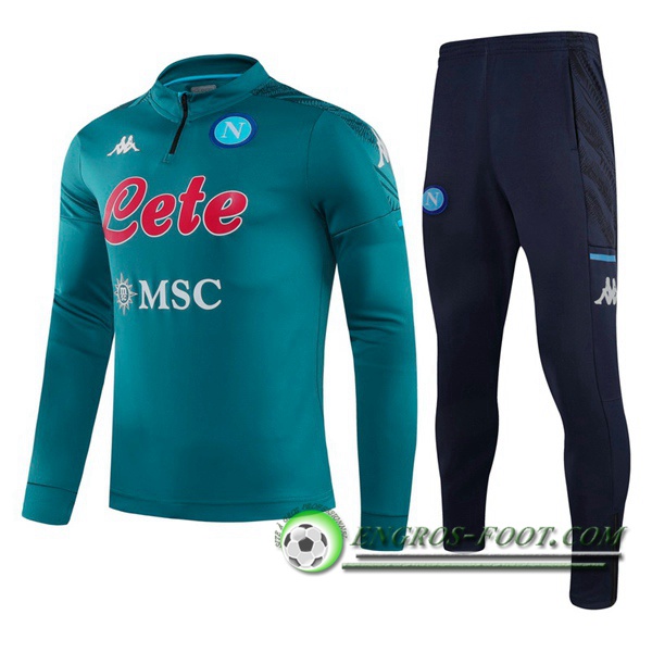 Ensemble Survetement de Foot SSC Naples Vert 2020/2021