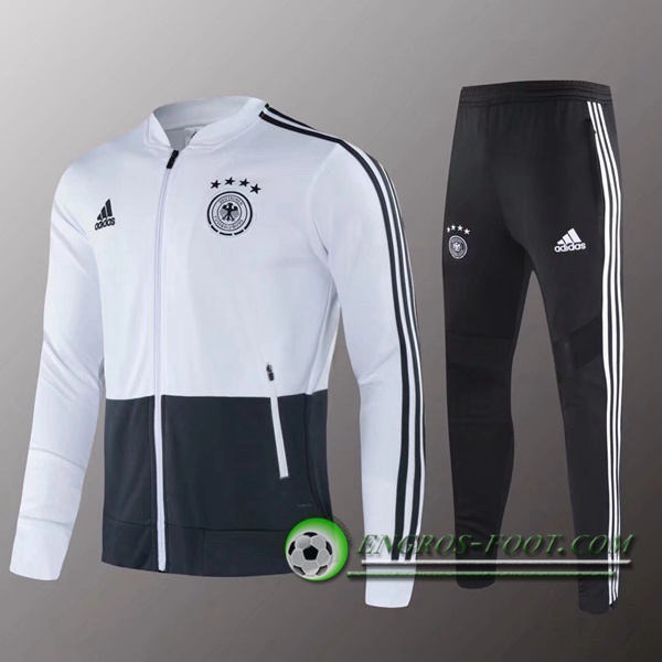 Ensemble Survetement de Foot - Veste Allemagne Blanc 2020/2021