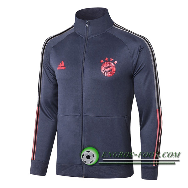 Nouveaux Veste Foot Bayern Munich Bleu Royal 2020/2021